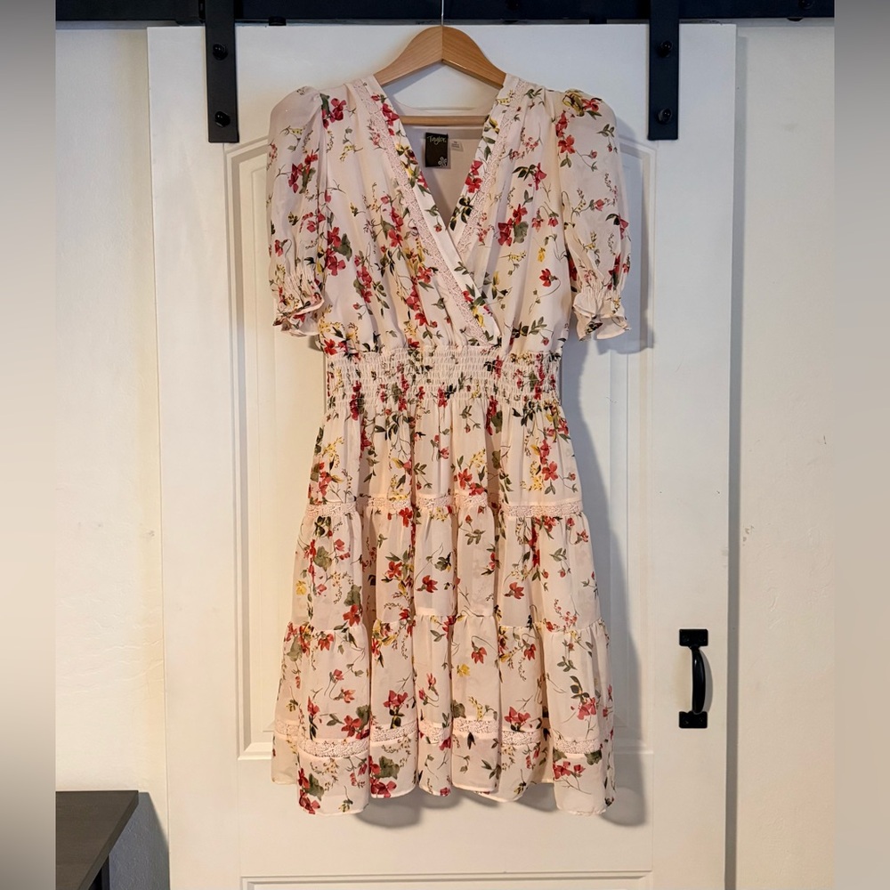 Taylor Floral Puff Sleeve Mini Dress
